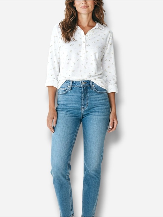 Sigrid Olsen Tops - 🌸New🌸 Sigrid Olsen Long Sleeve Palm Tree Shirt S